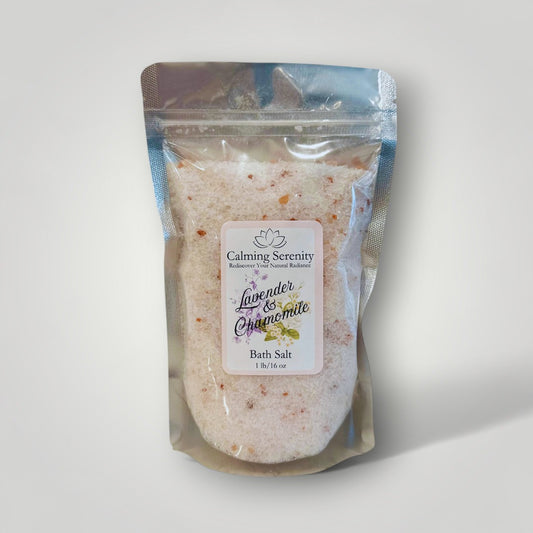 Lavender & Chamomile Bath Salt - 1lb Bag
