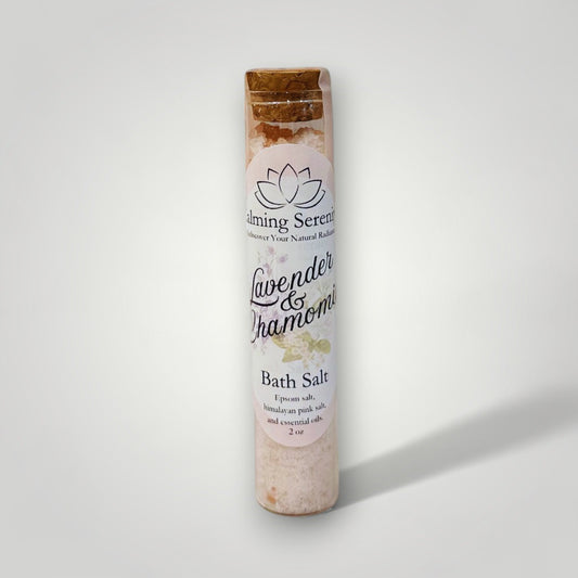 Lavender & Chamomile Bath Salt - 2oz Tube