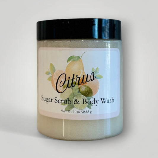 Citrus Sugar Scrub and Body Wash - 10 oz